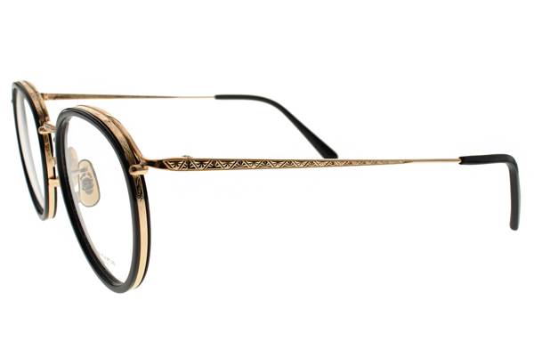 OLIVER PEOPLES 純鈦圓框款光學眼鏡WATERSTON 5129（黑-金